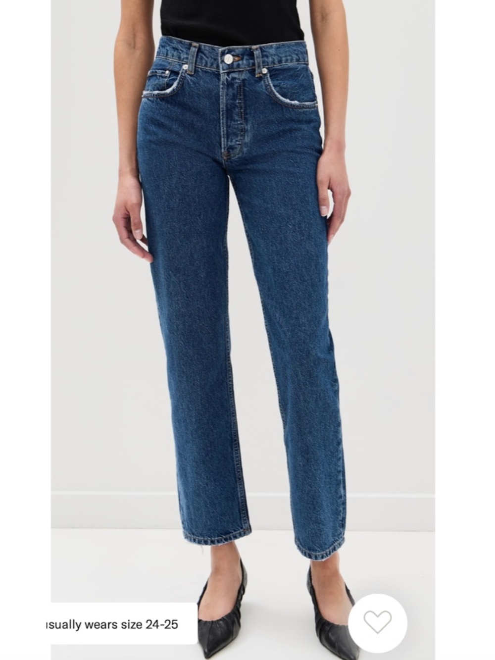 ANINE BING "Kate" Mid-Rise Straight-Leg Jeans EUC/sz 27